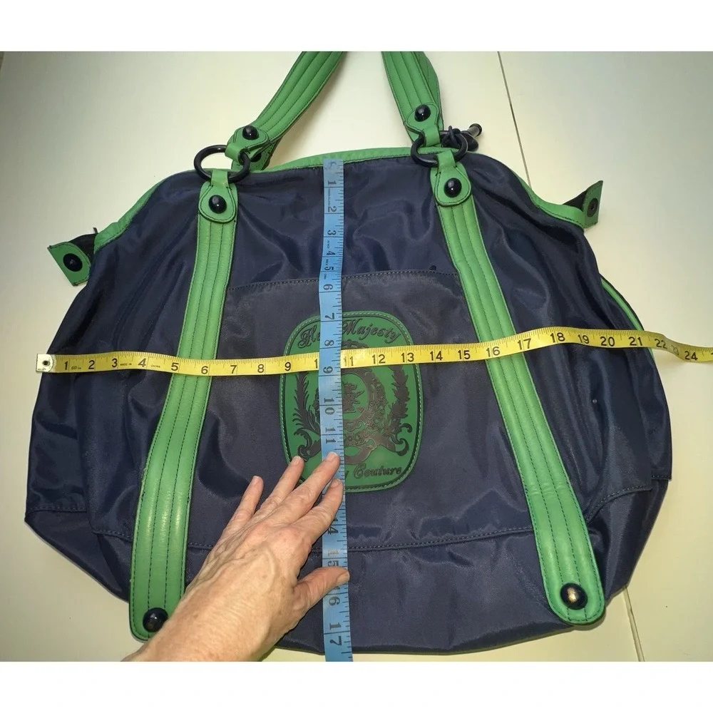 Juicy Couture Her Majesty  Nylon Tote Handbag Adventures of G&P Y2K VTG